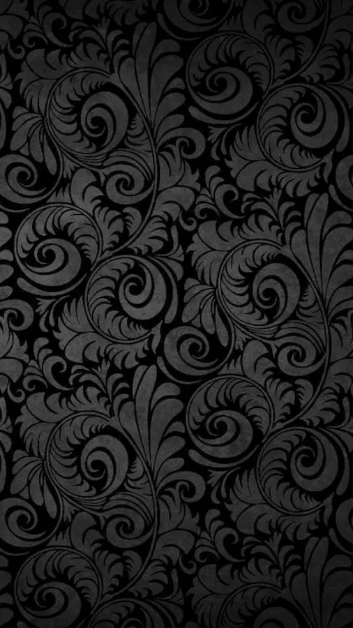 Stylish Black Leaf Like Pattern