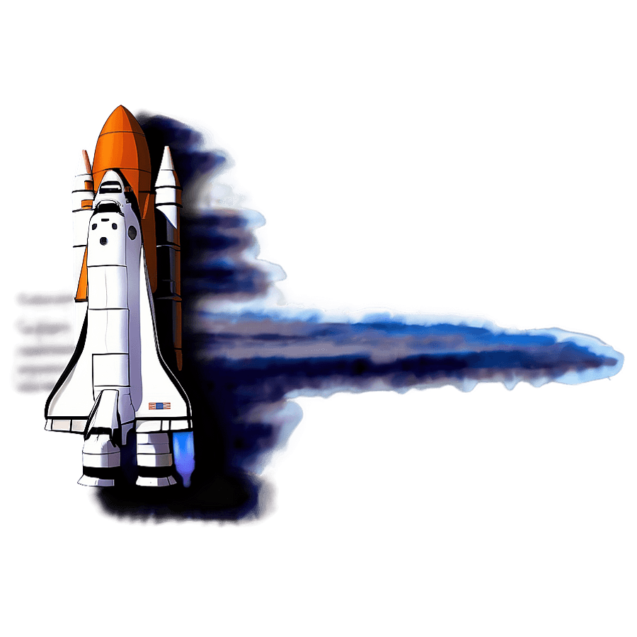 Space Shuttle Solid Rocket Boosters PNG 05242024
