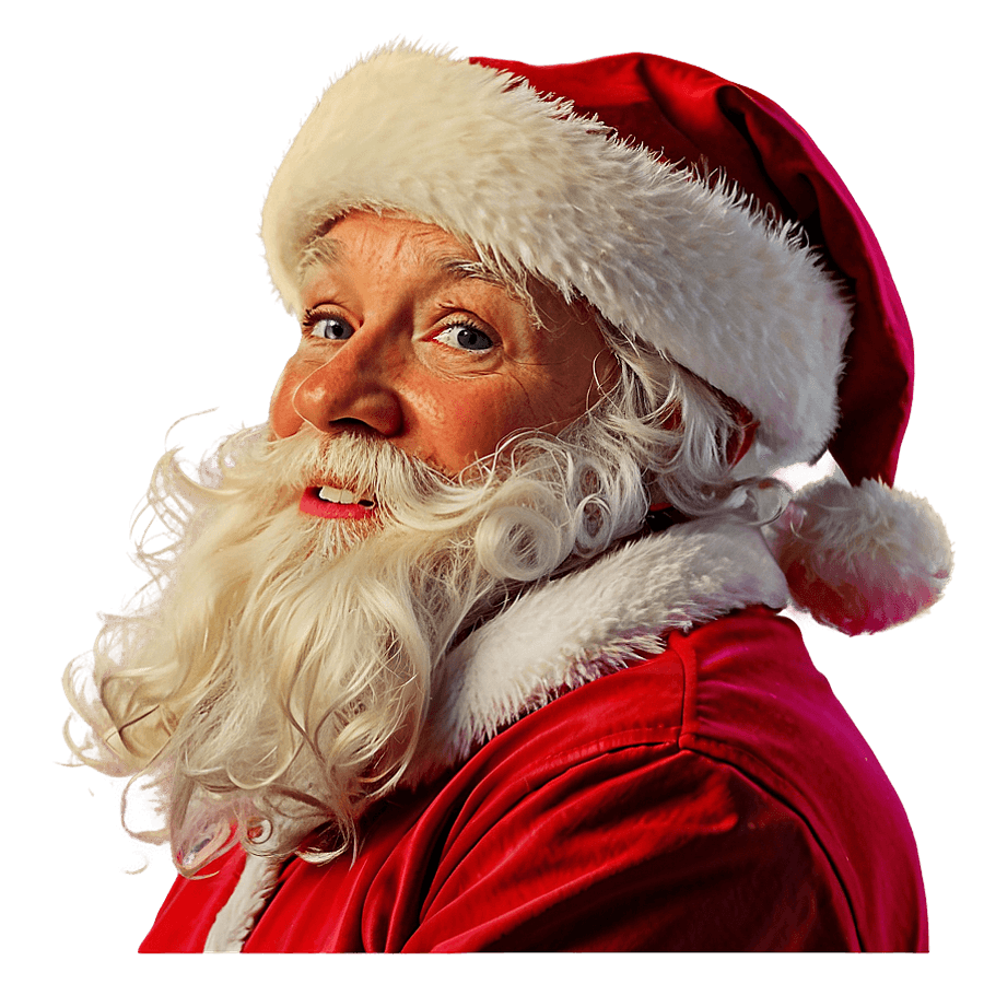 Santa Face Portrait PNG ajm