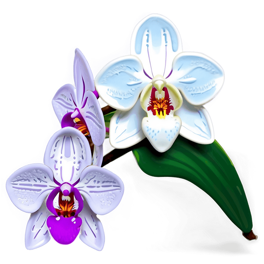 Orchid Flower Cricut Creation PNG 9