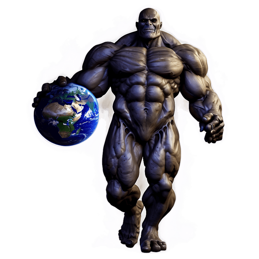 Titan Carrying Earth PNG 06202024