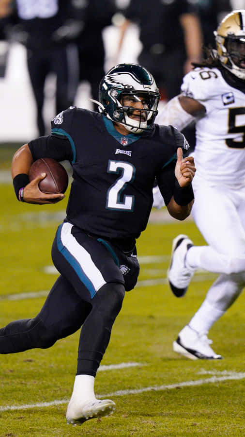 Quarterback degli Eagles in azione.jpg