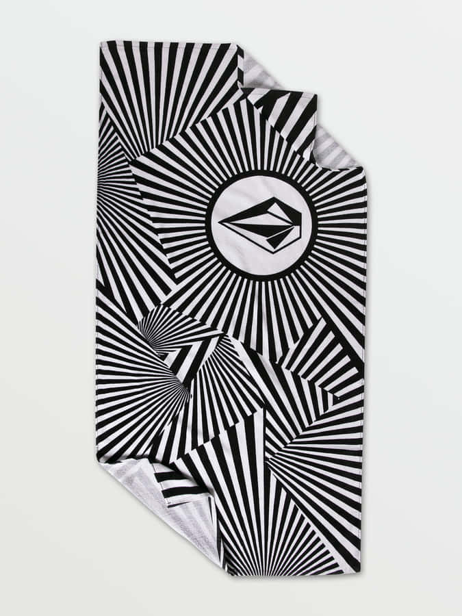 Volcom Schwarz Weiß Geometrische Boardshorts