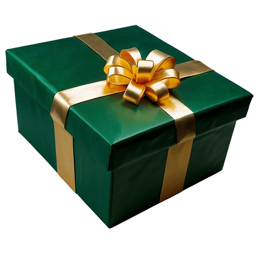 Green Box for Gifts PNG dlb