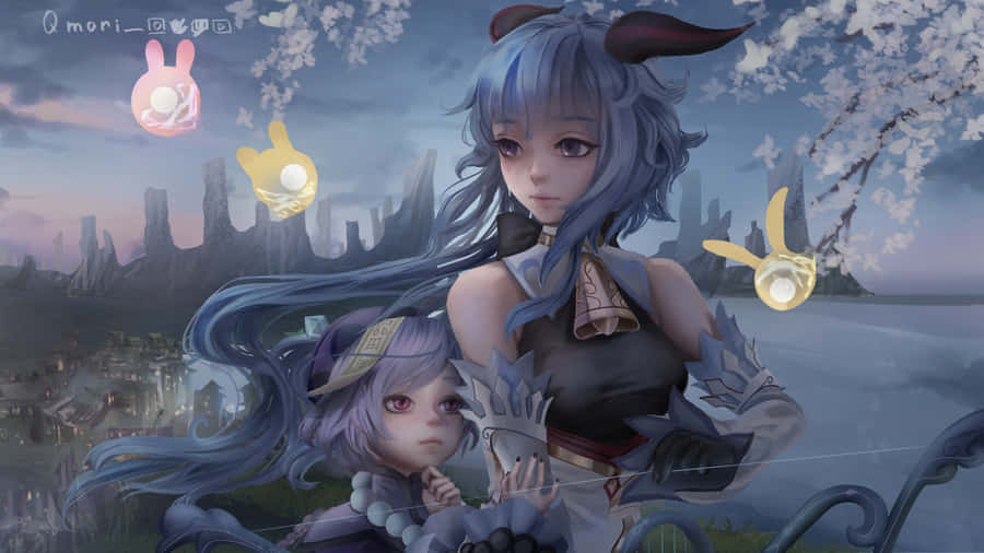 GenshinImpact Qiqi 1366 x 768 Hintergrundbild