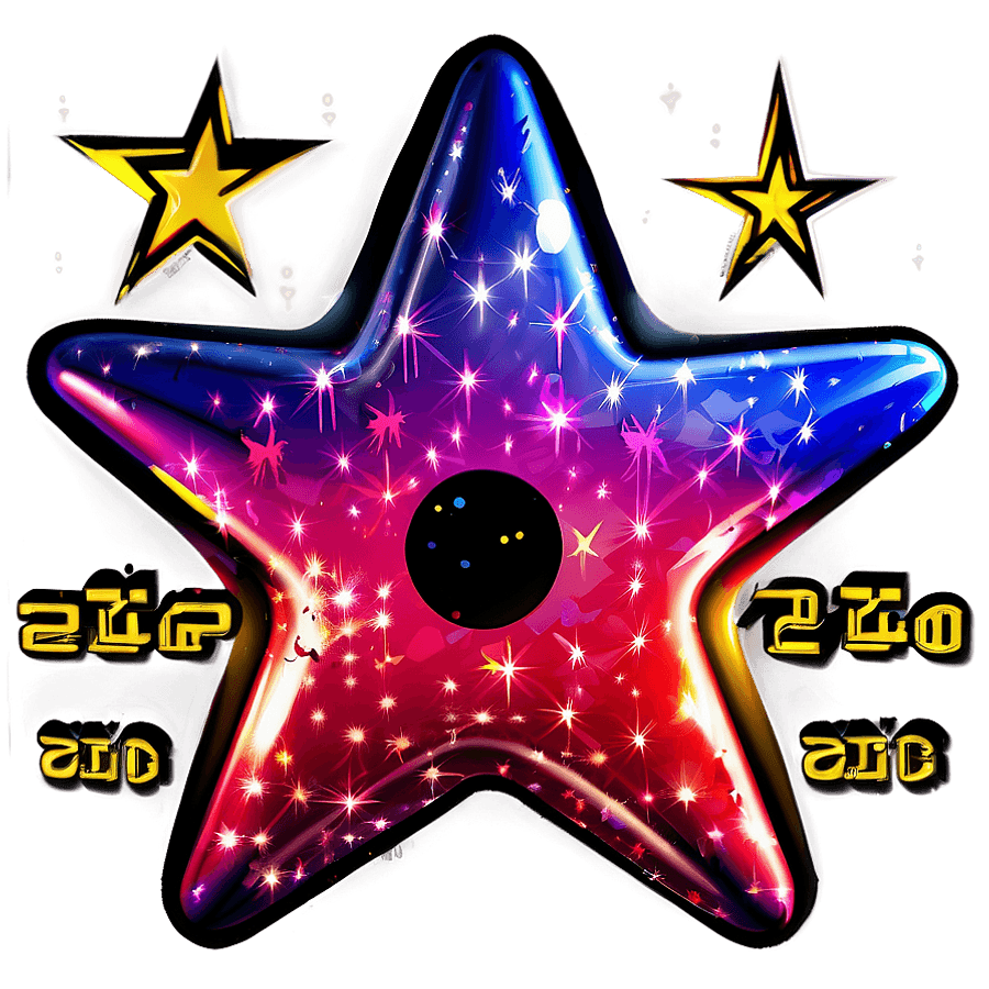 Y2k Star Art PNG 94