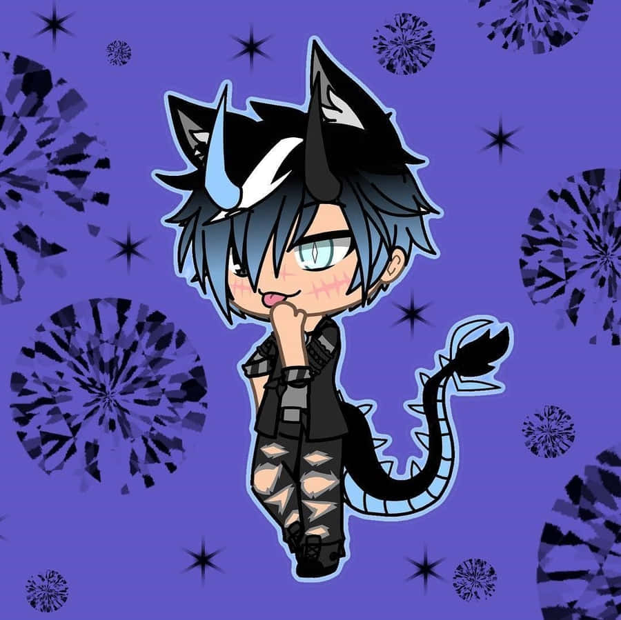Tema Azul do Personagem Gacha Life