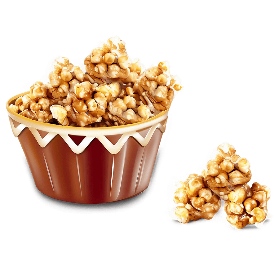 Caramel Popcorn Snack PNG qxl53