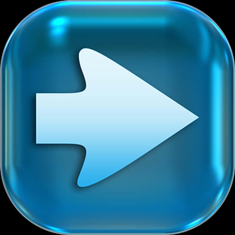 Blue Right Arrow Icon