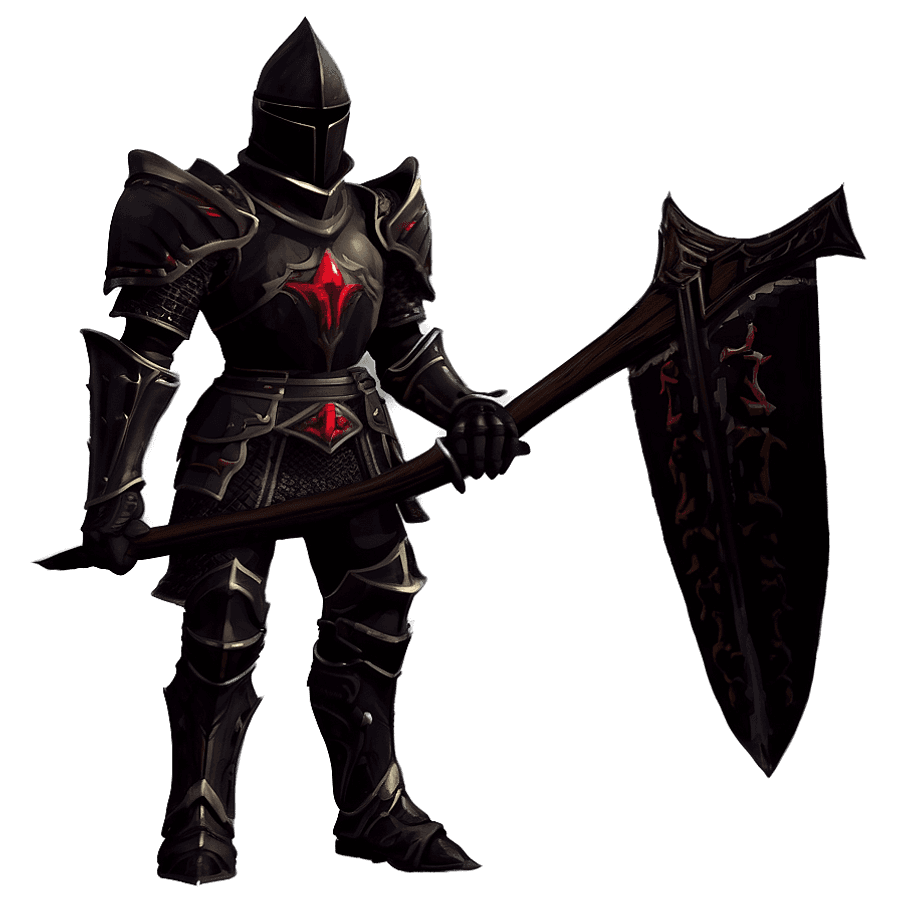 Enchanted Black Knight PNG dhp14