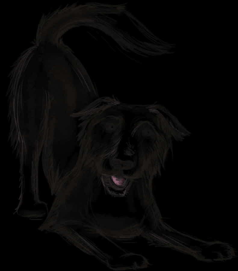 Keep The Tail Wagging Icon A Sketch Of Our Dog Blue - Dog Tail Sketch, HD Png Download