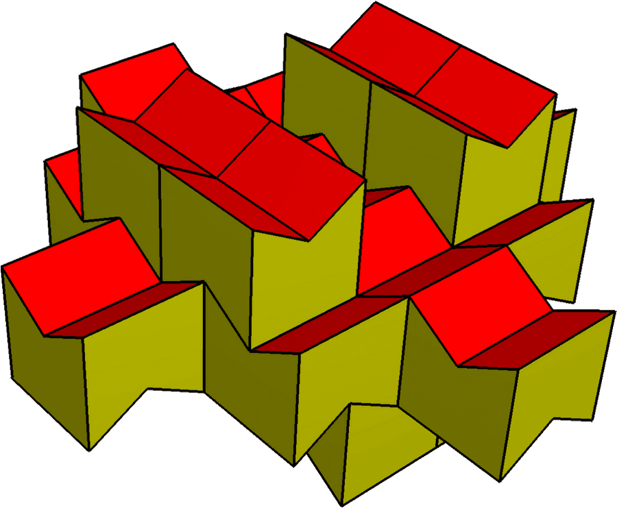 Abstract3 D Honeycomb Structure