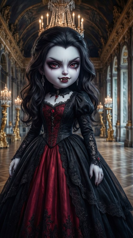 Vampire Elegance Wallpaper
