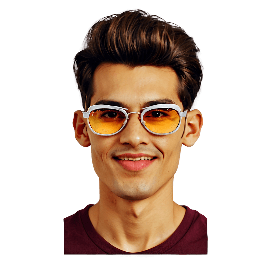 Man Face with Sunglasses PNG snk46
