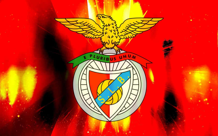 Logotipo do S L Benfica em Fundo Vermelho