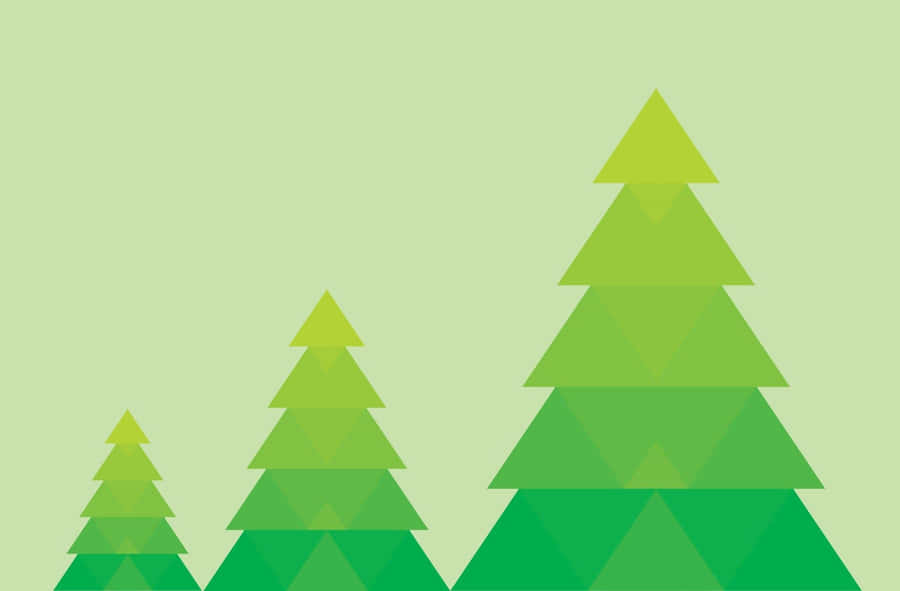 Alberi di Natale geometrici astratti