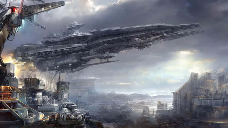 Papelde parede de nave espacial 1920 x 1080.