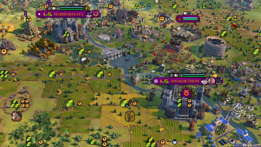EinScreenshot des Spiels Civilization.