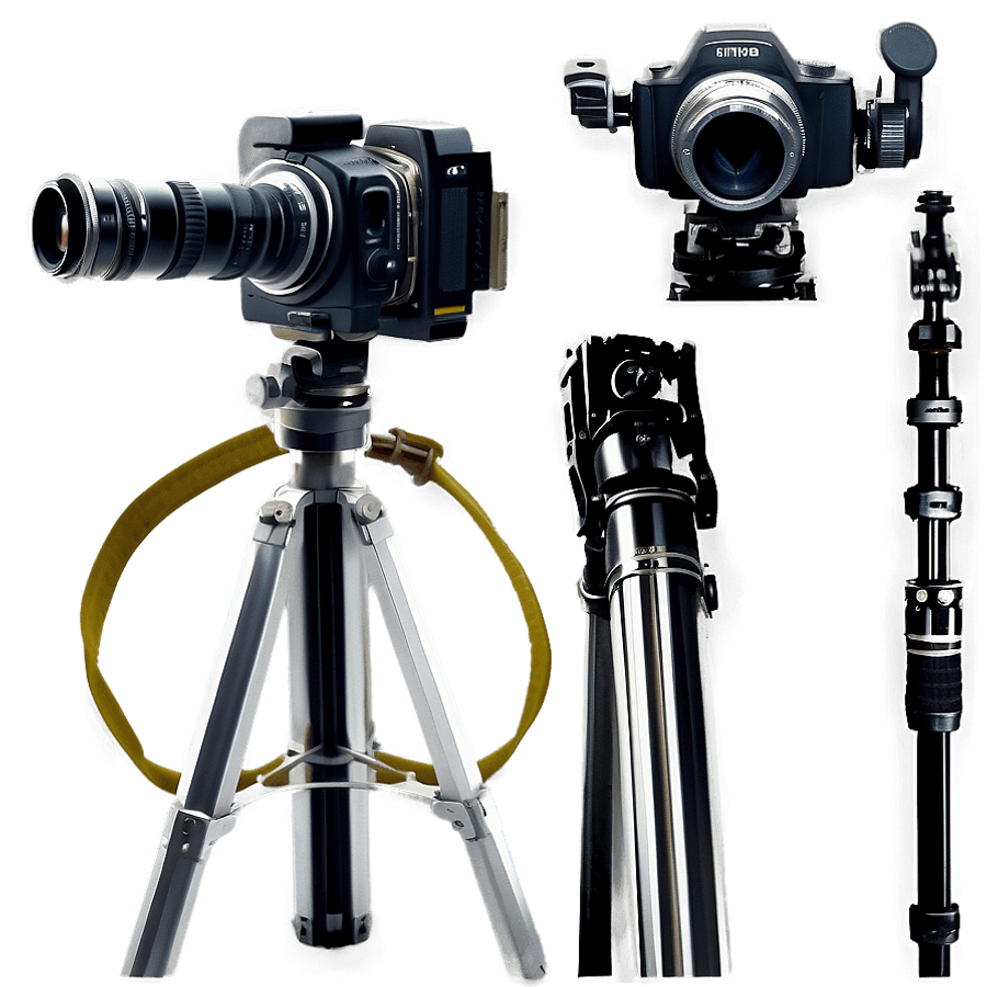 Film Camera with Tripod PNG vbx39