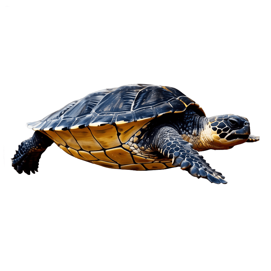 Detailed Leatherback Turtle Drawing PNG vdj30