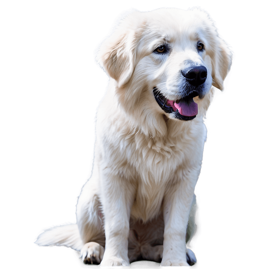 Great Pyrenees in the Garden PNG 06292024