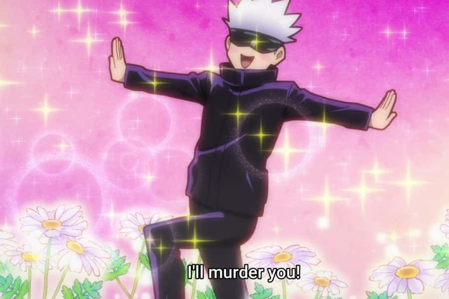 Gojo Satoru in Posizione Divertente Anime