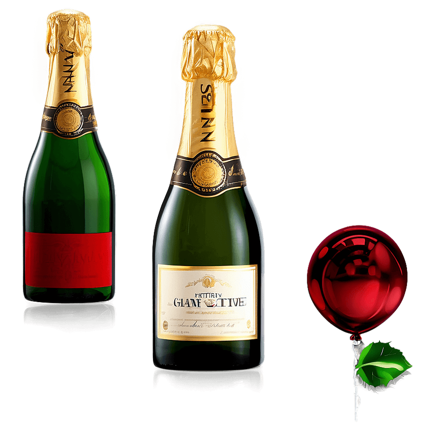 Giant Champagne Bottle PNG 05252024