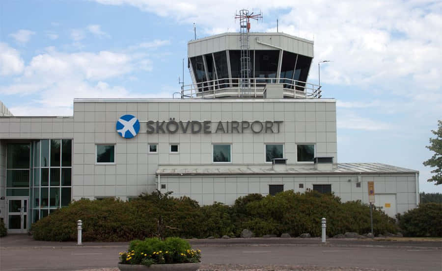 Skövde Flughafen Außenansicht