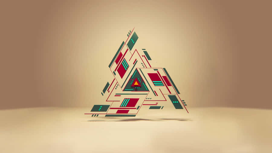 UmVisual Abstrato de Formas Geométricas.