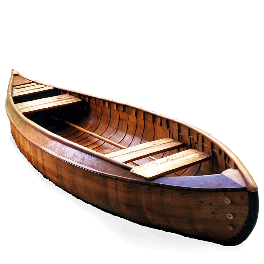 Classic Wooden Canoe PNG 70