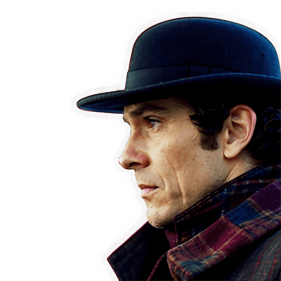 Iconic Sherlock Holmes Silhouette PNG 06232024