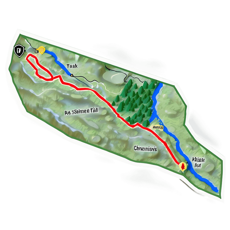 Mountain Bike Trail Map PNG 06202024
