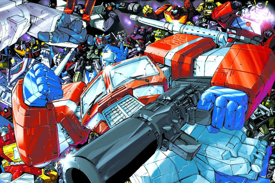 Tecknadrobot 1440 x 960 bakgrundsbild