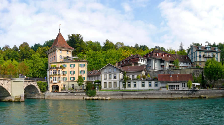 Bern Flussufer Architektur