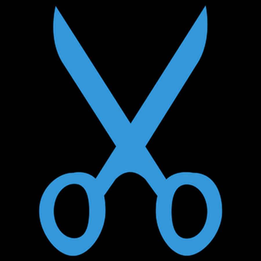 Blue Scissors Icon