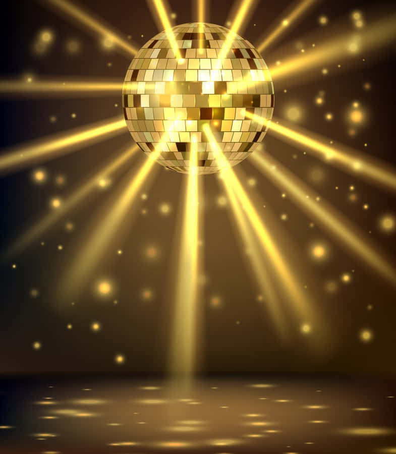 Feieremit einer Discokugel.