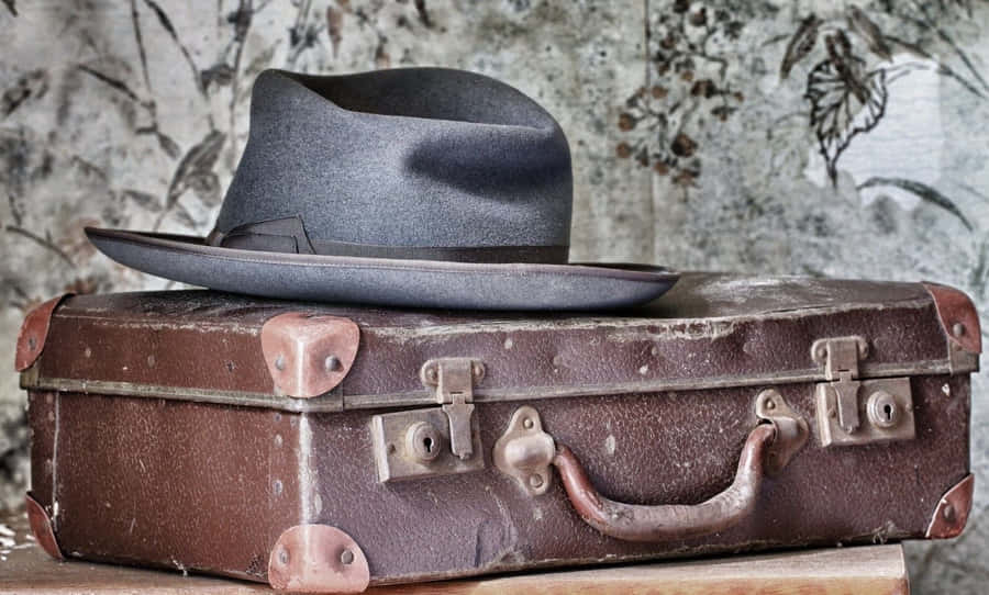 An Archive of Vintage Luggage Bakgrundsbilder