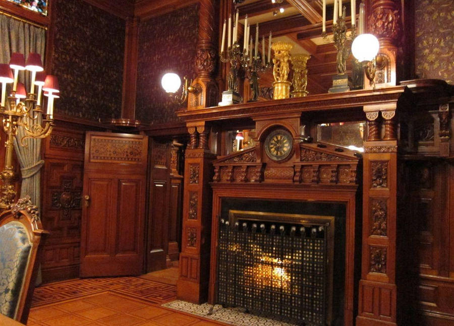 Download Vintage Victorian Fireplace Wallpaper | Wallpapers.com