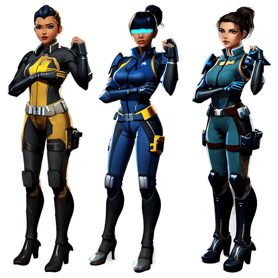 Female Valorant Agents PNG tmy