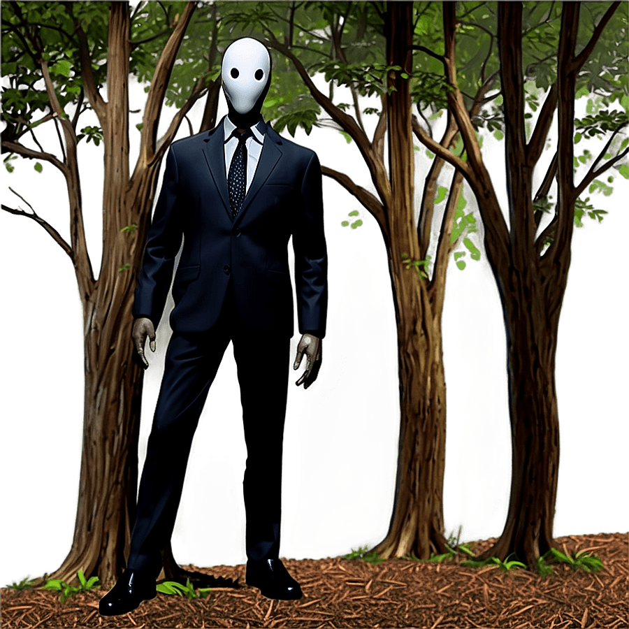 Slenderman Amidst Trees PNG 05252024