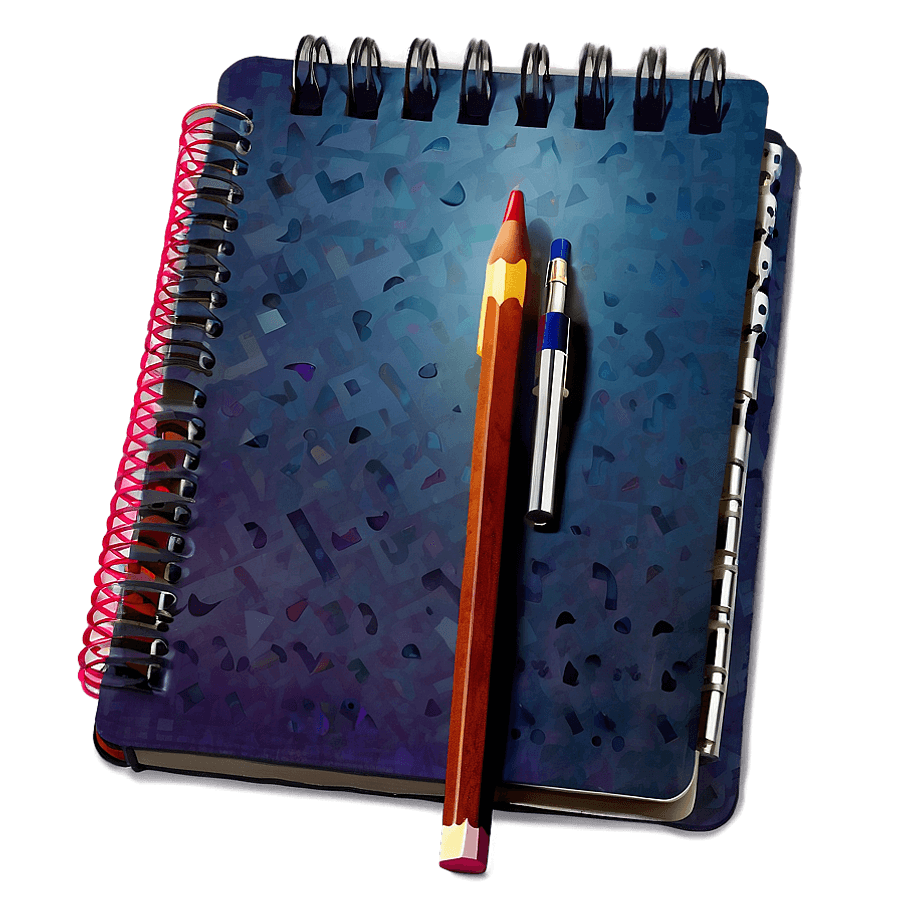 Pencil and Notebook PNG dnp5