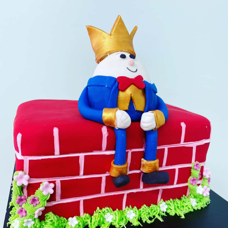 Imagemde design do bolo do Humpty Dumpty