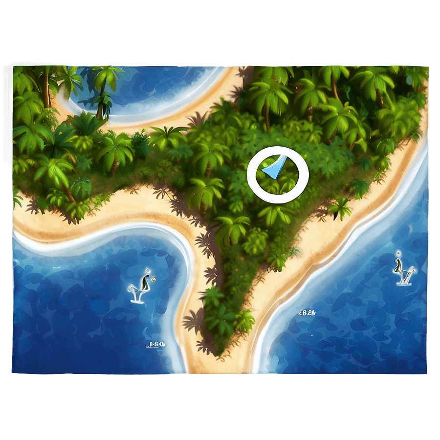 Island Map Icon PNG 35