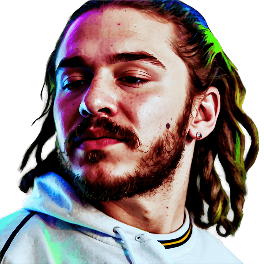 Post Malone Psychedelic Art PNG rdv4