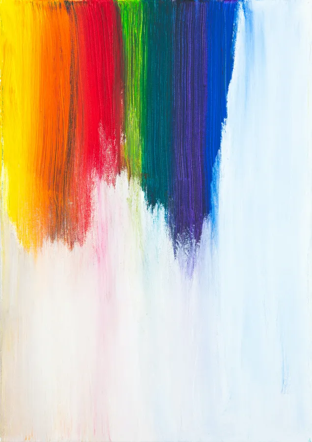 Different Basic Colors Stroke Painting