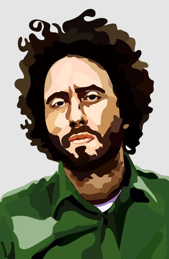 Ritratto Vettoriale di Zack De La Rocha