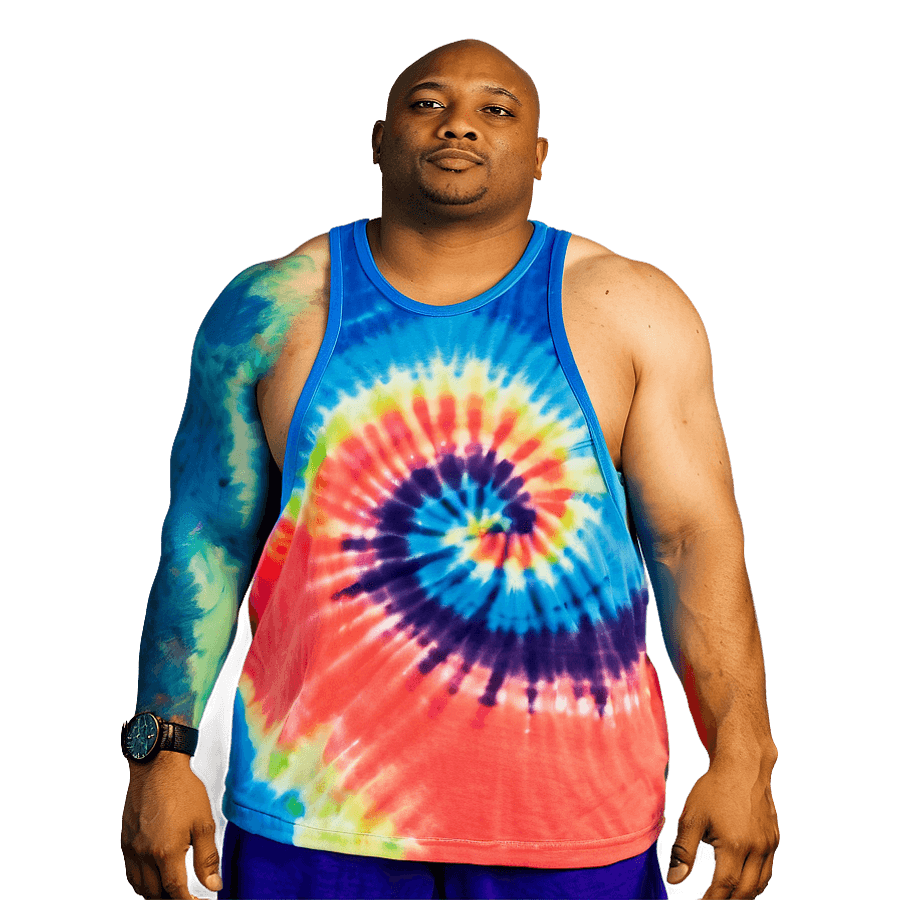 Tie-Dye Tank Top PNG 12