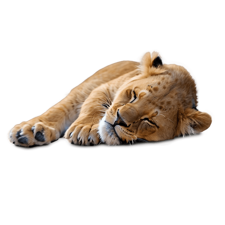 Simba Sleeping PNG lnl
