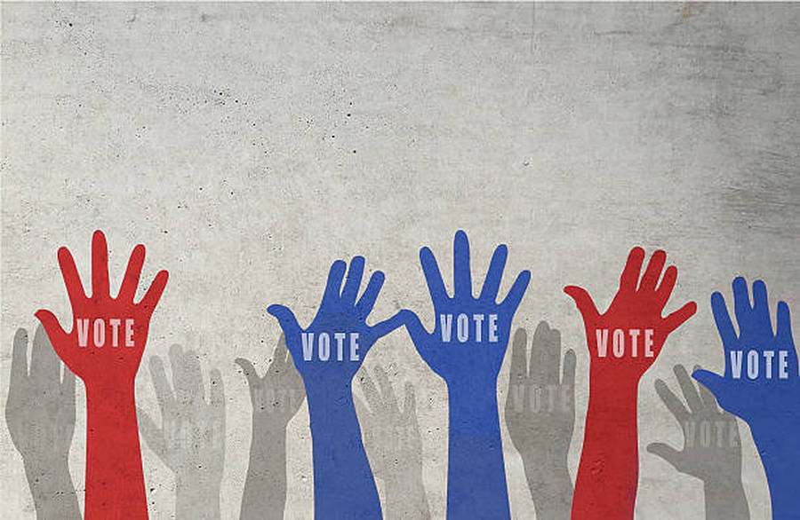 Vote hands election wallpaper