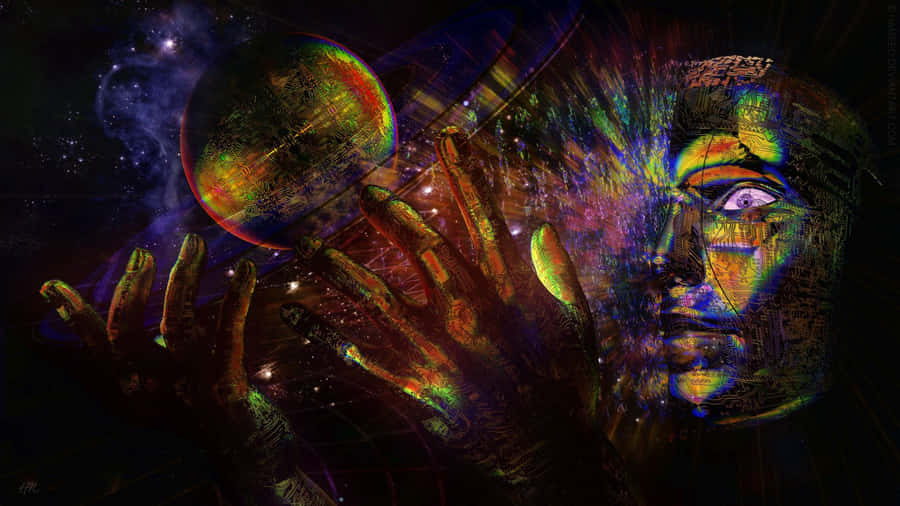 TrippySpace 1920 x 1080 tapet